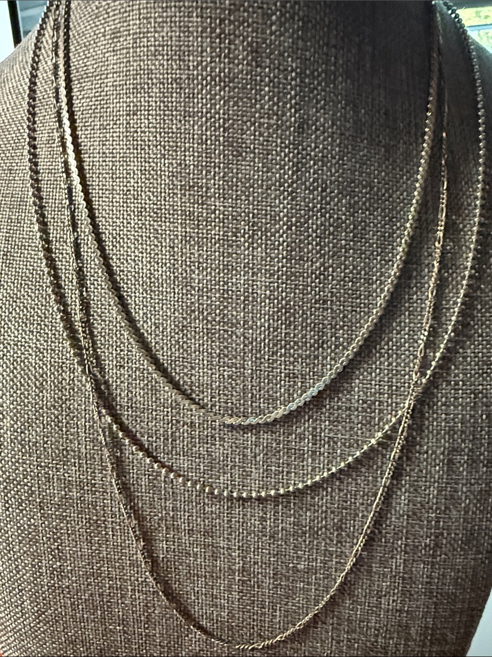 Classic Layered Silver-Tone Women's Necklace - Elegant 3 Necklace Set